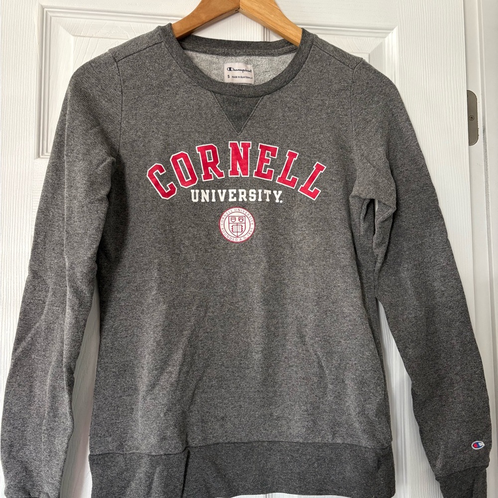 Champion Gray Crewneck Cornell Sweater